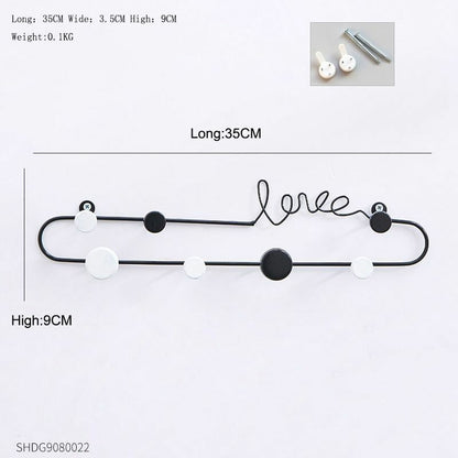 Key Holder Hanger Wall Hanging Wood Wall Organizer Rectangle House Shape Rack