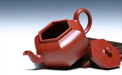 280cc chinese Yixing Handmade Zisha DaHongPao clay Teapot Liu Fang Hu Tea Pot