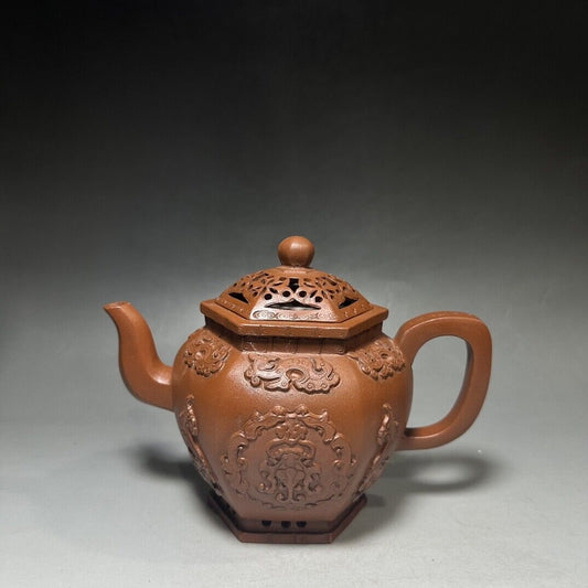vintage chinese yixing purple clay teapot zisha ceremony teaware collection rare