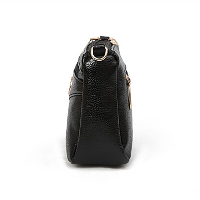 Handbag High Quality Leather Small Messenger Bag Solid Color Shoulder Crossbody