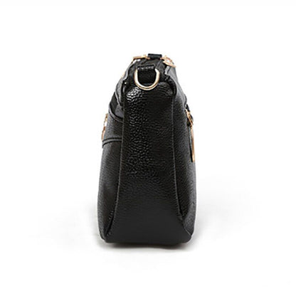 Handbag High Quality Leather Small Messenger Bag Solid Color Shoulder Crossbody