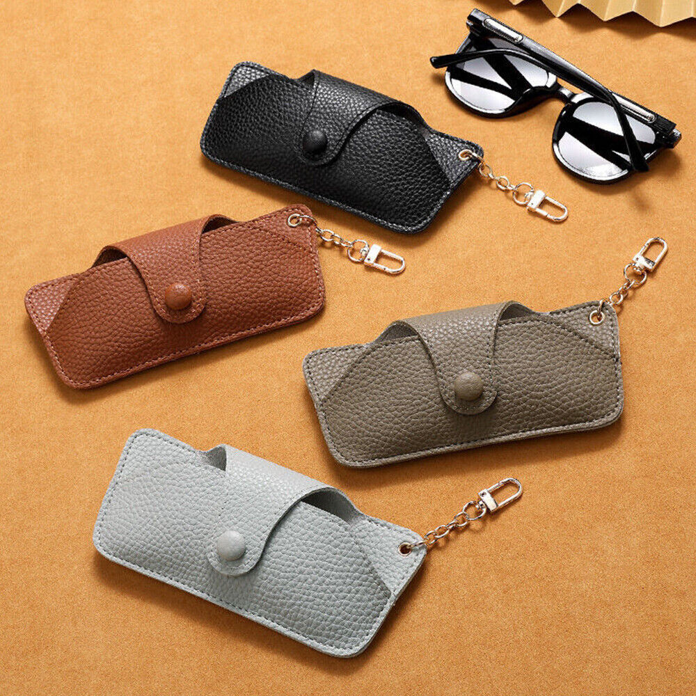 Soft PU Leather Eyeglasses Sunglasses Reading Glasses Case Pouch Storage Bag US