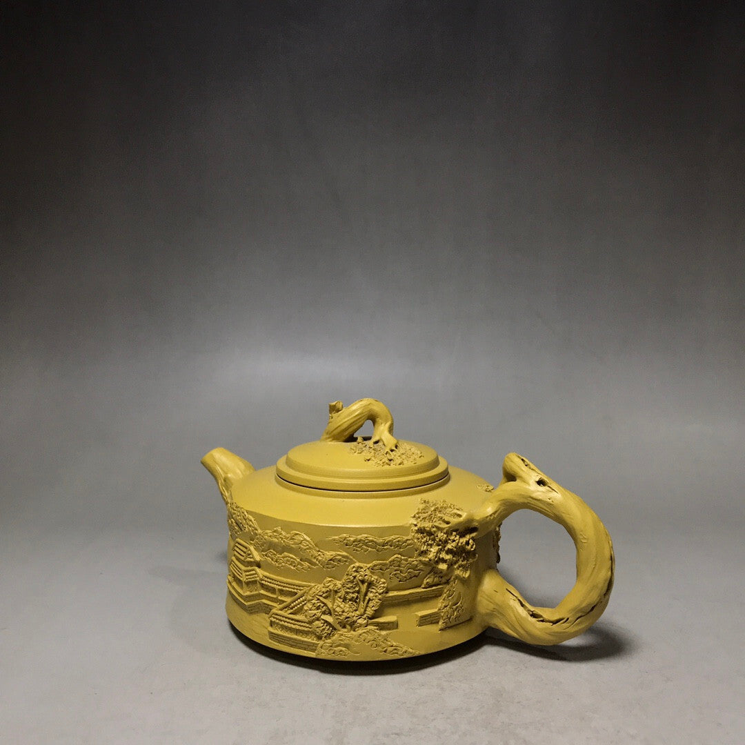 Tea Pot 220ml Chinese Yixing Zisha Clay Handmade Exquisite Teapot Landscape Set