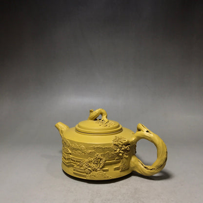 Tea Pot 220ml Chinese Yixing Zisha Clay Handmade Exquisite Teapot Landscape Set