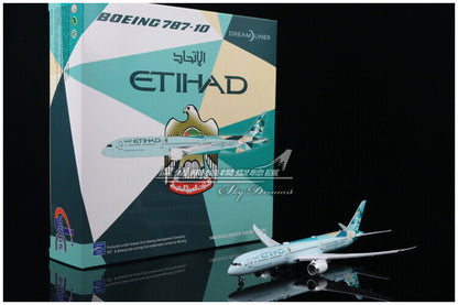 1:400 JC Wings ETIHAD BOEING 787-10 Passenger Airplane Flap Down Diecast Model