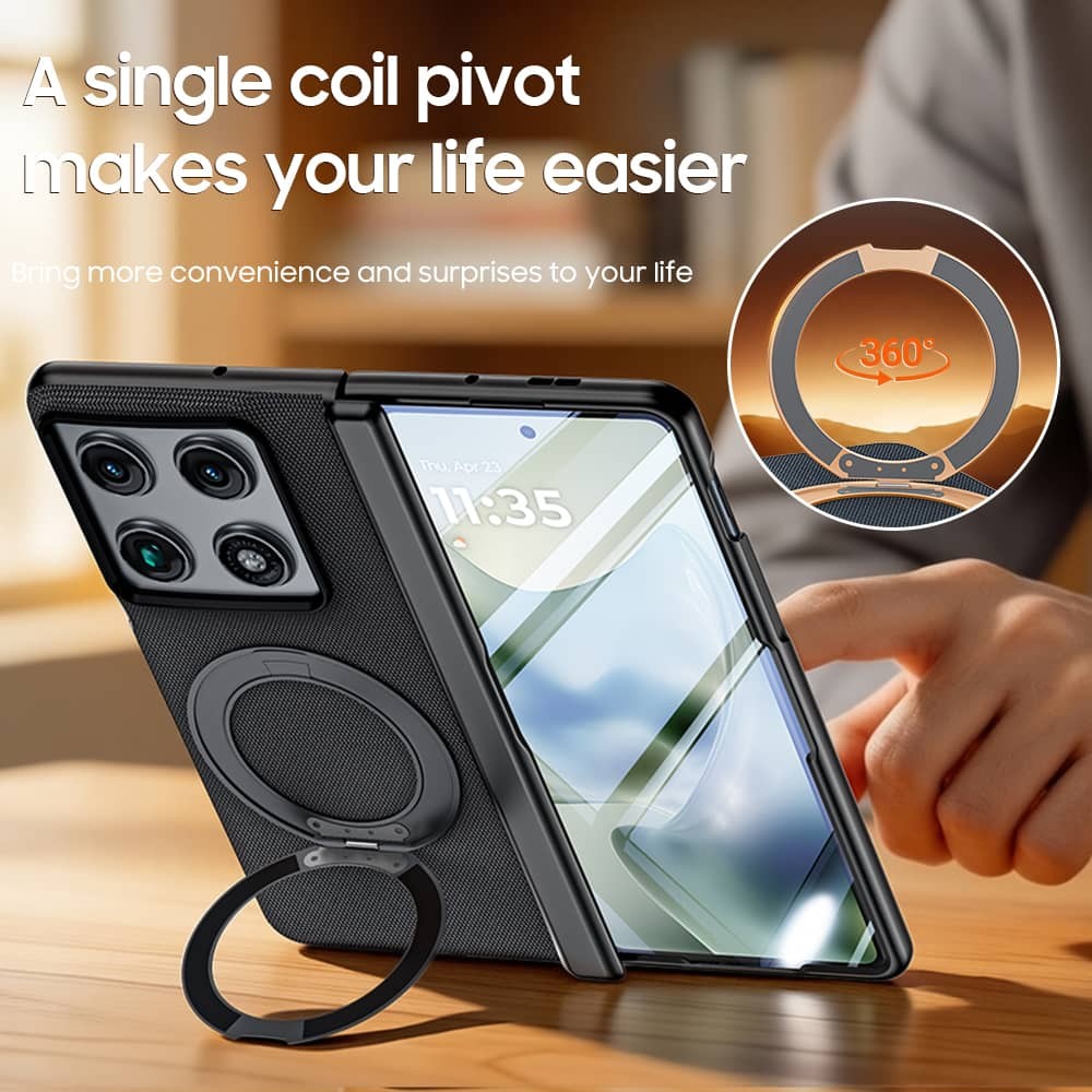 For Motorola Razr Fold Case Magnetic Ring Stand Hinge Rugged Protector Case
