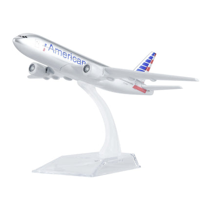 16cm American B777 Aircraft Model Plane 1:400 Alloy Model With Display Stand