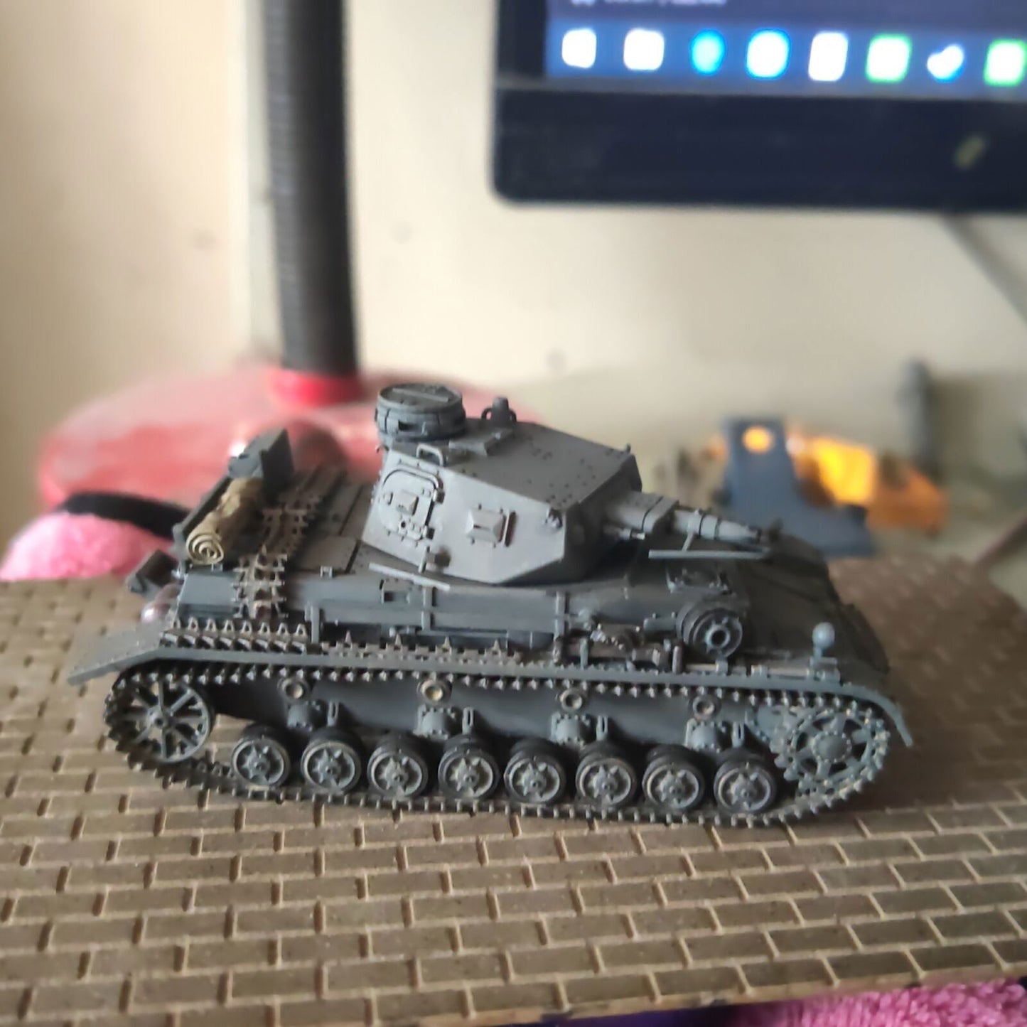 Homemade 1/72 German Main Battle Tank No.4 B/C Finished Model Static Ornament