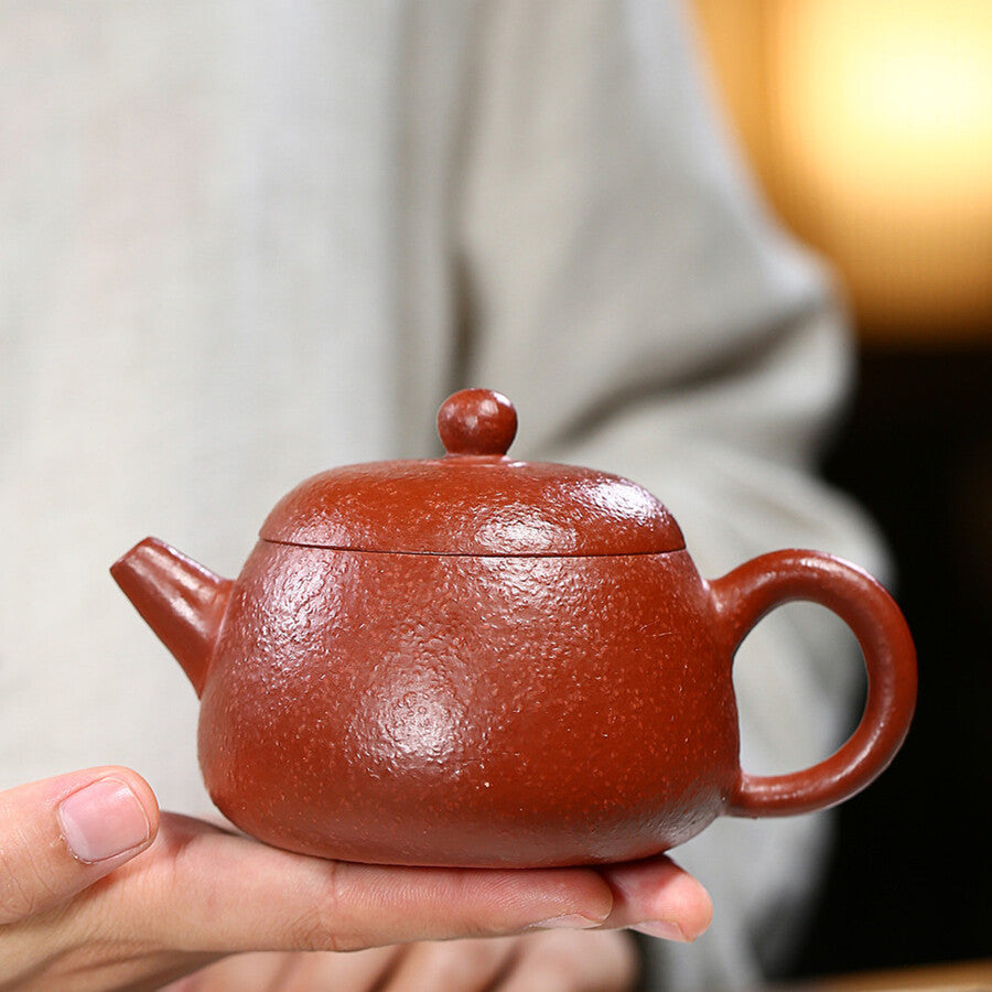 China Yixing Zisha Pottery Handmade Tea Pot Zhu Clay 9 Infuser Holes Teapot
