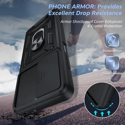 for Motorola Edge-5G UW 2021 Case: Motorola Edge 2021 Case with Slide Camera Cov