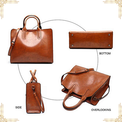 Women Stylish Tote LUXURY LEATHER Handbag Ladies Shoulder Crossbody Fashion Bag