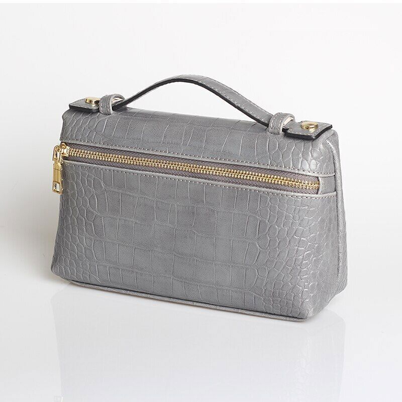 Pattern PU Leather Clutch Bag Women Trendy Make Up Handbag Purse Bag