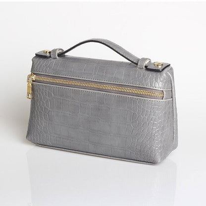 Pattern PU Leather Clutch Bag Women Trendy Make Up Handbag Purse Bag