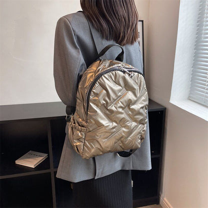 Space Down Backpack Women Minimalist Backpacks Traveling Back Bags 27*35*12 CM