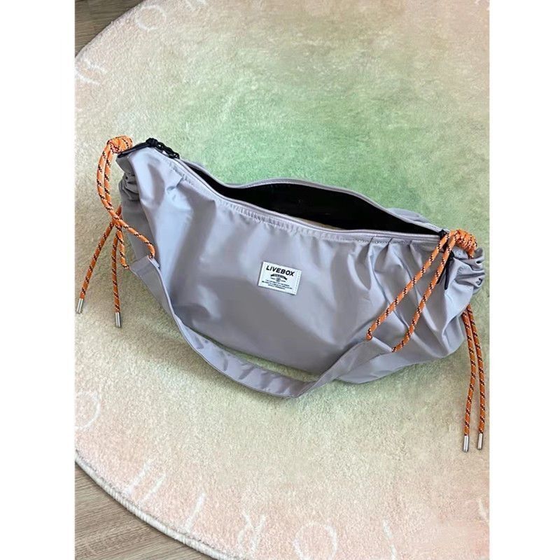 Nylon Big Tote Bag Lightweight Large Handbag Shopping Crossbody Purse 50*12*26CM