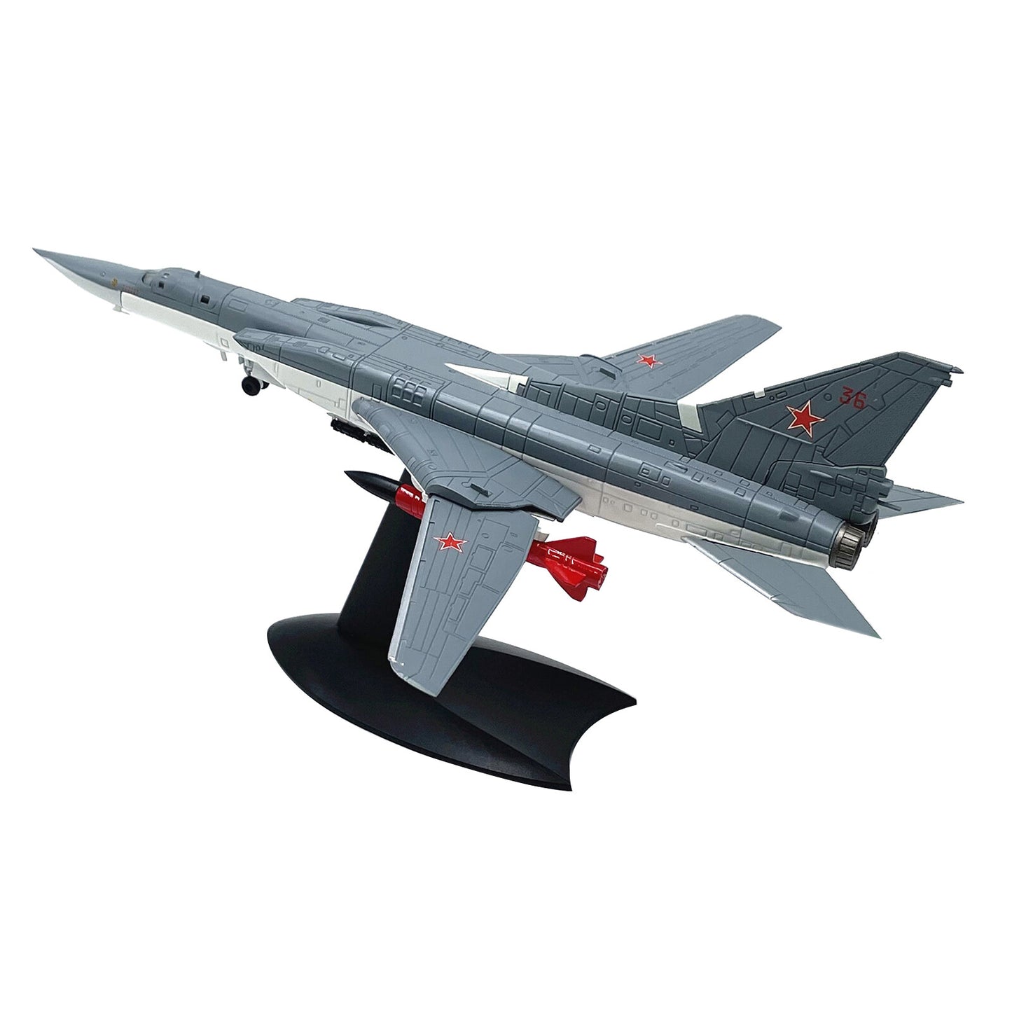 1:144 Russian TU-22M3 Backfire Bomber Alloy Aircraft Diecast Model With Stand