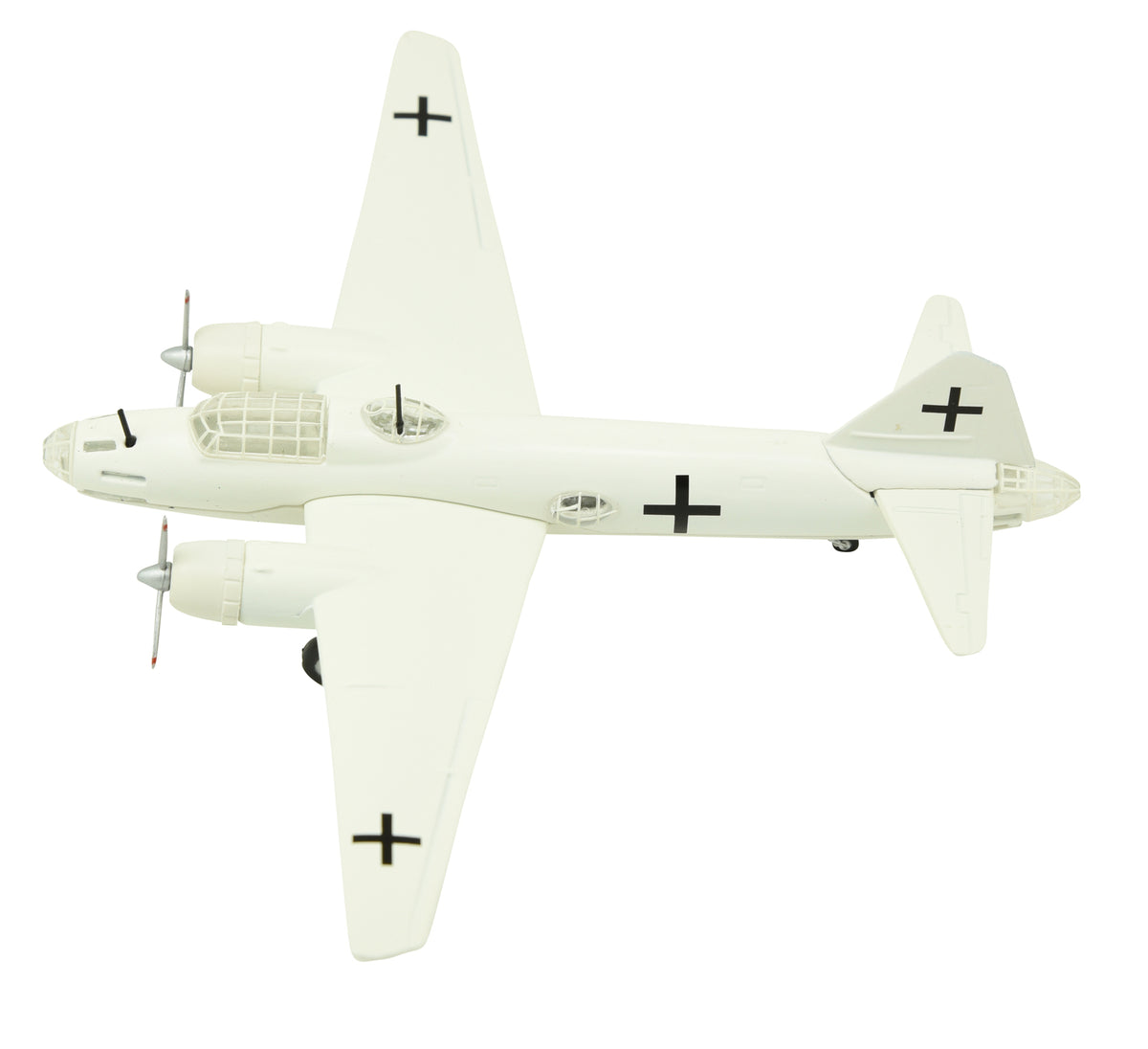 ATLAS 1:144 Mitsubishi G4M Metal Attack Plane Model WWII Japanese Navy White
