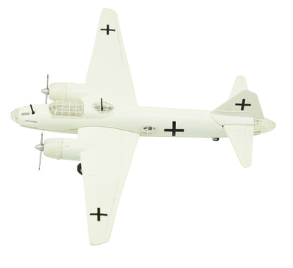 ATLAS 1:144 Mitsubishi G4M Metal Attack Plane Model WWII Japanese Navy White
