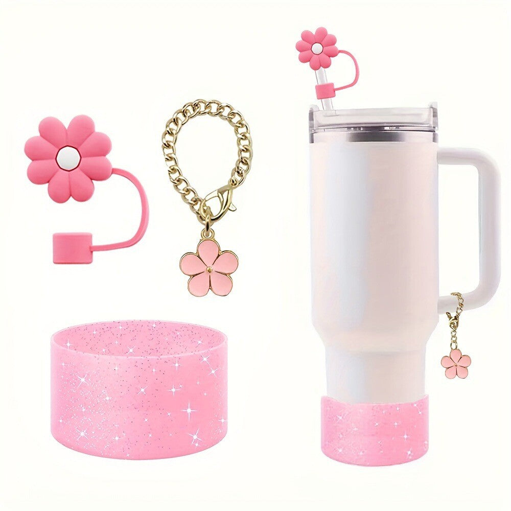 3Pcs Accessories Set for Stanley Cup 40 30oz Insulated Tumbler Travel Cup Decor