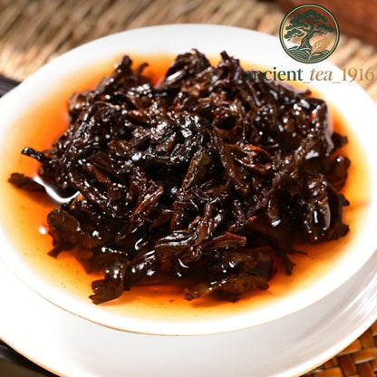 Pu'er Black Tea 2008 Yunnan Big Tree Golden Bud Cooked Tea Cake 357g
