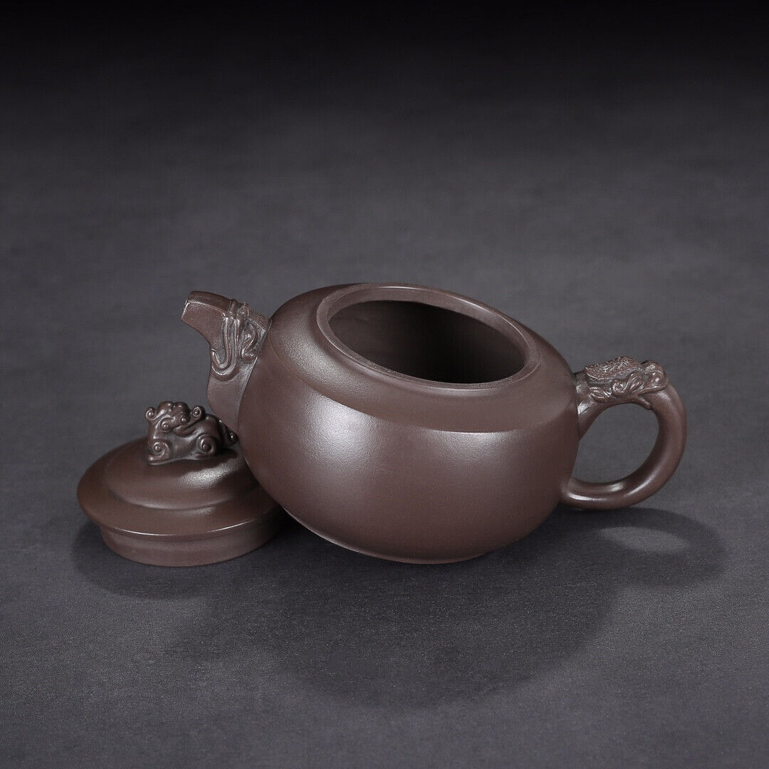 Chinese Yixing Zisha Clay Handmade Exquisite Teapot （龙腾盛世 底款：汪寅仙）