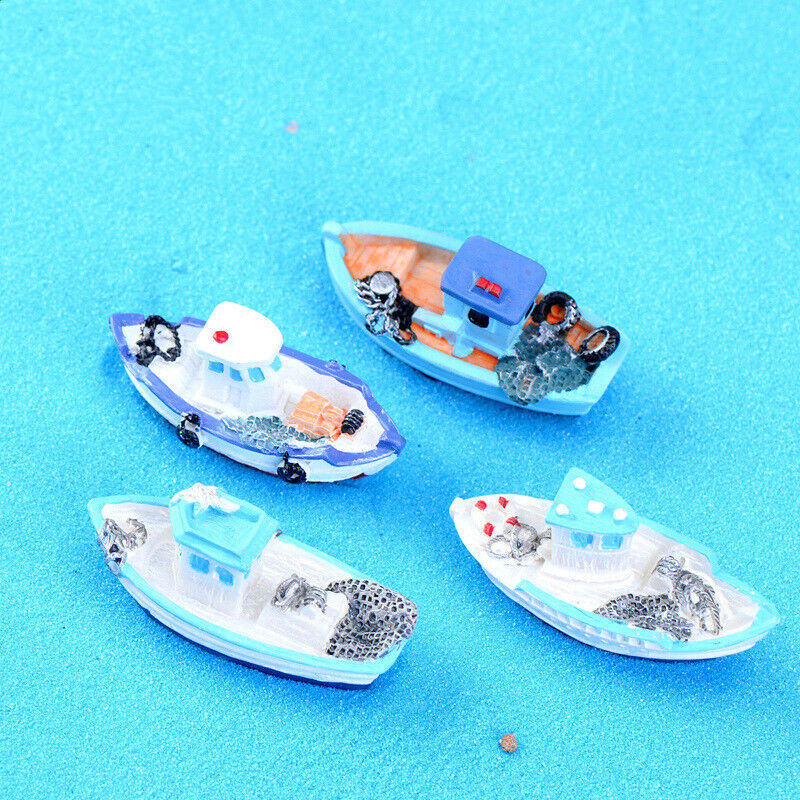 Mini Yacht Decoration Supplies Micro Landscape Garden Deco Creative Handicrafts