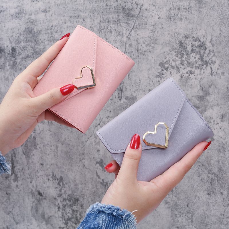 Small Purse Mini Wallet Money Bag Cute Pink Business Card Holder 13.5*9.5 CM 1PC