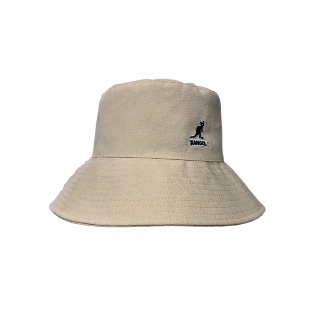 New Casual Kangol Washed Bucket Hat Men Women Cotton Flat Top Hats Headwear