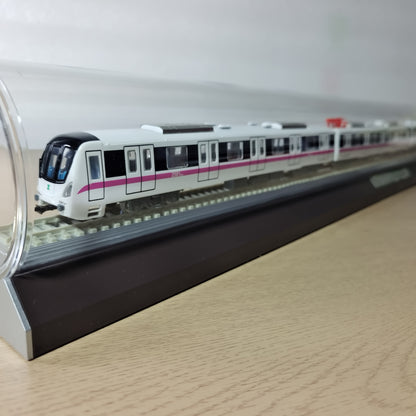1:87 90CM Shenzhou Metro Line 8 Subway Passenger Car Train Diecast Model