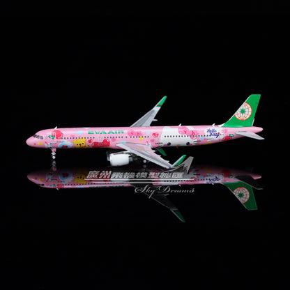 1:400 Phoenix EVA AIR AIRBUS A321 Passenger Airplane Diecast Aircraft Model