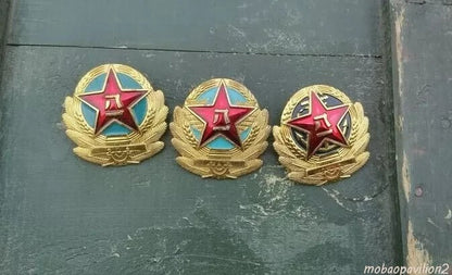 3 Army Navy & Airforce Military Surplus Type87 Enameled Metal Hat Badge