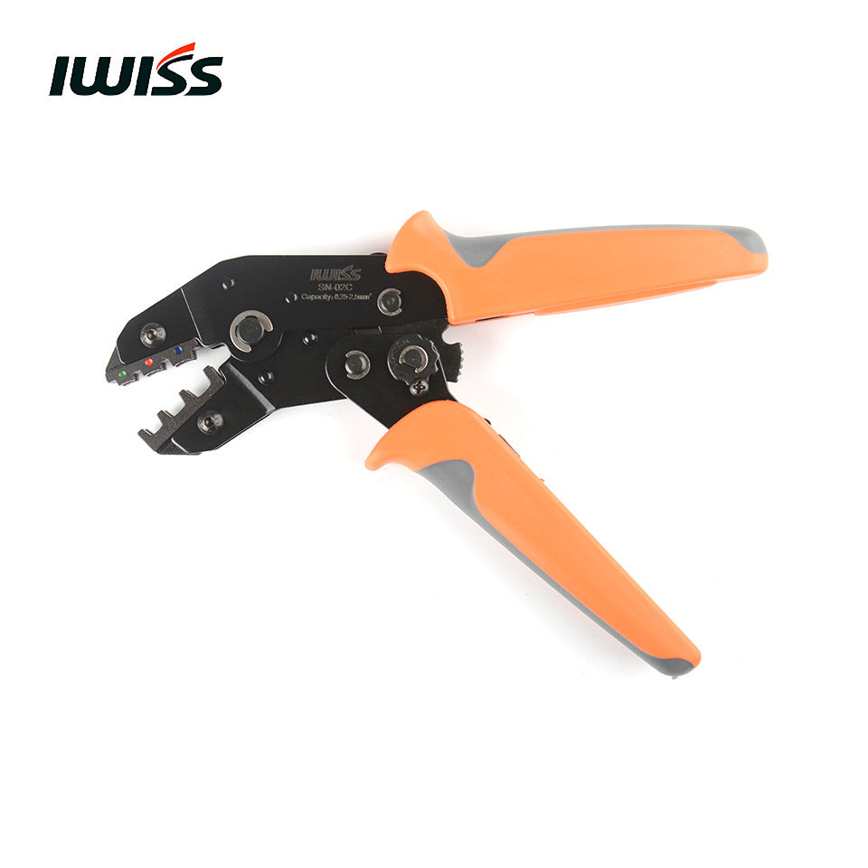 IWISS SN-02C Pre-insulated Terminal U Type Y Terminals Crimper Plier 0.25-2.5mm²