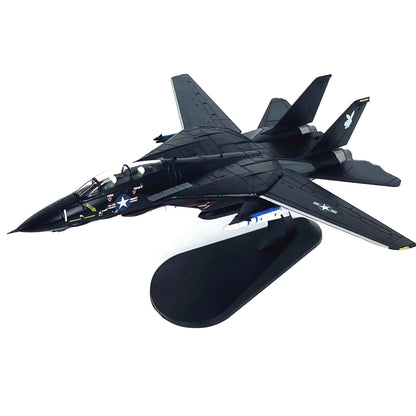 1:100 F-14 Tomcat US Fighter VX-4 Plane Model Alloy Aircraft Military Ornaments
