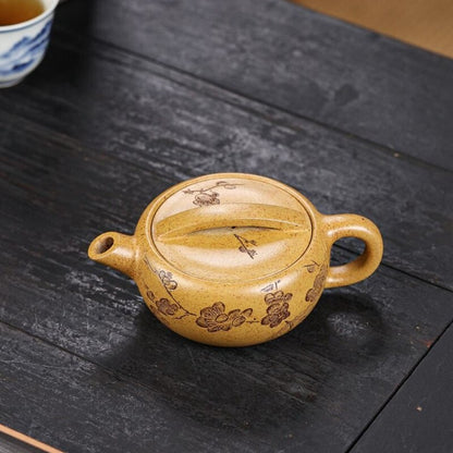 Boutique Handmade Tea Pot True Yixing Zisha Duan Clay Big Mouth Pot Ball Infuser