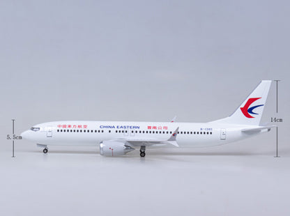 47CM 1:85 CHINA EASTERN BOEING 737 MAX Plane Landing gear Resin Aircraft Model