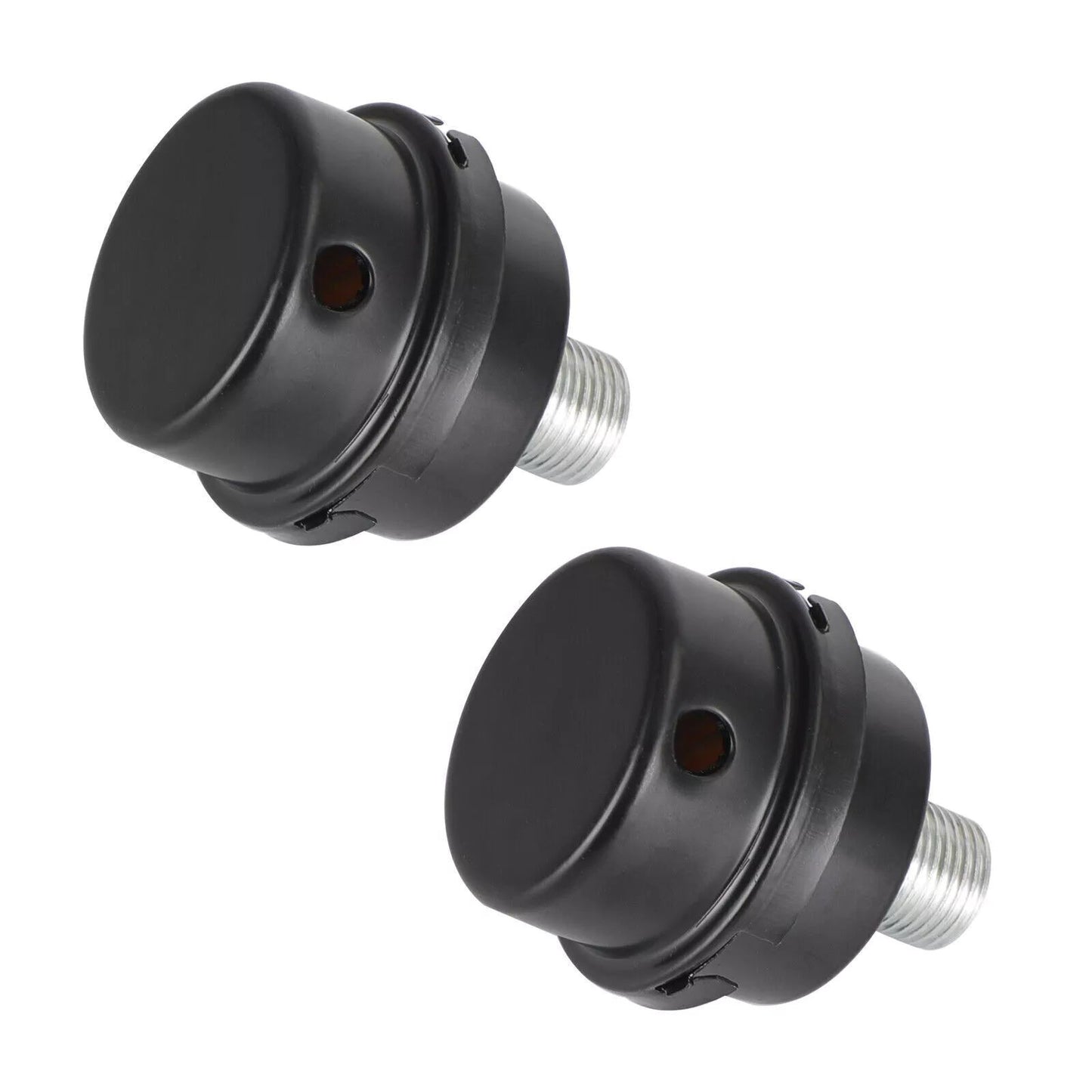 Durable 2pcs 1/2" 20mm Air Compressor Silencer Intake Filter Metal Noise Muffler
