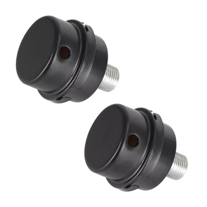Durable 2pcs 1/2" 20mm Air Compressor Silencer Intake Filter Metal Noise Muffler