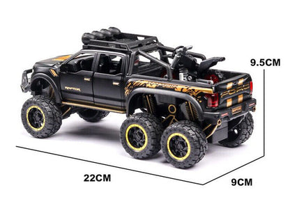 1:28 Ford Raptor F150 Diecast Model Car Pickup Truck Toy Vehicle Off-road Gift