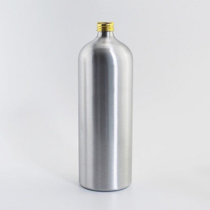 Aluminum Bottles Empty Liquid Soap Essential Oil Metal Container W/ Screw Cap 1L