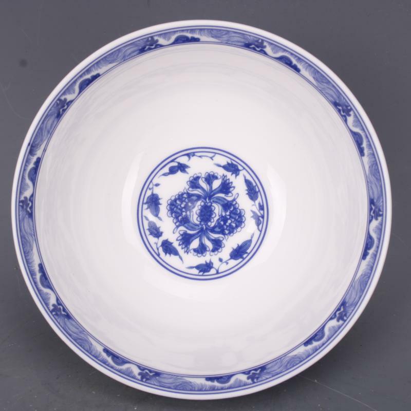 Collect China Jingdezhen Porcelain Blue and White Person In Literature Bowl