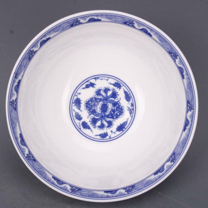 Collect China Jingdezhen Porcelain Blue and White Person In Literature Bowl