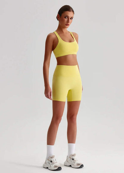 Women Gym Yoga Set – Spaghetti Strap Sports Bra & Leggings