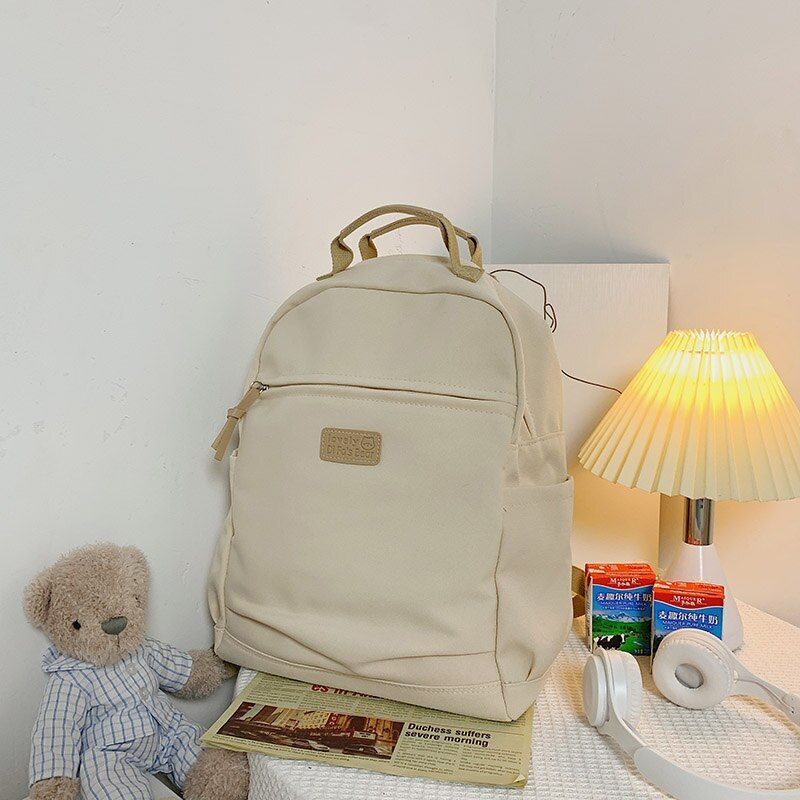 Waterproof Nylon Backpack Multifunction Traveling Bag Soft Schoolbag 39*13*32 CM