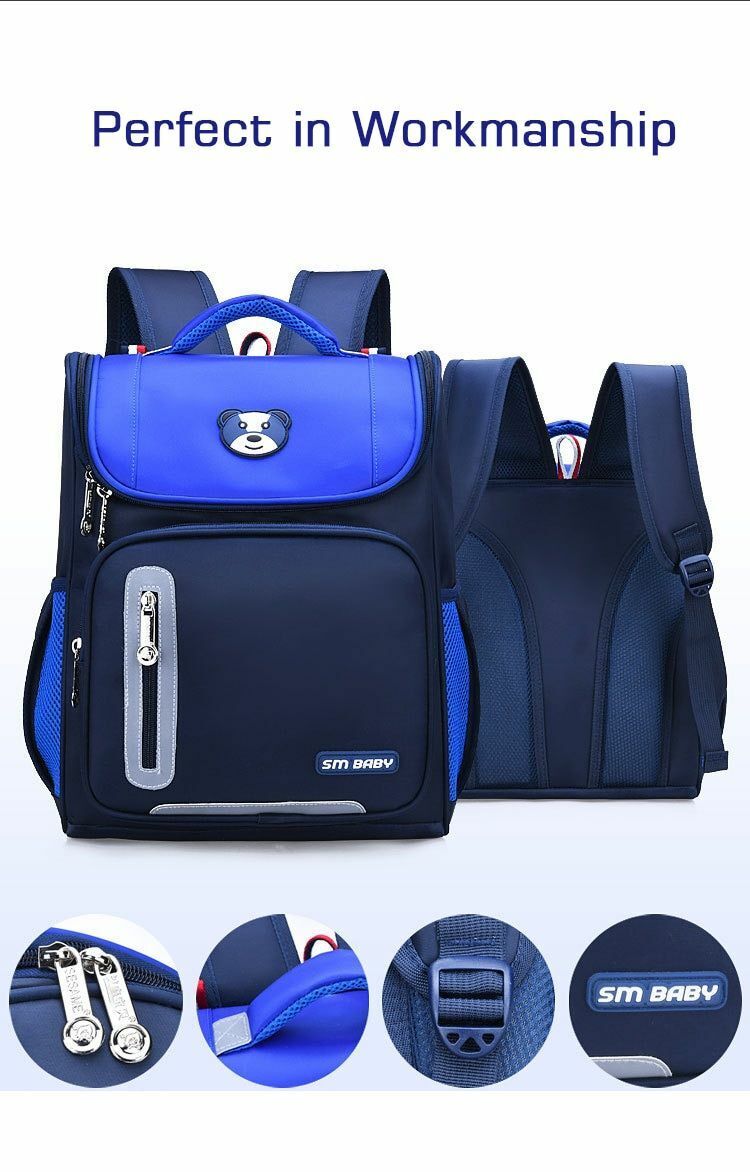Childrens School Bags Boys Girls Backpacks Kids Orthopedic Waterproof Knapsack