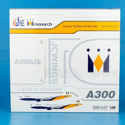 1:200 JC Wings Monarch AIRBUS A300-600R Passenger Airplane Diecast Plane Model