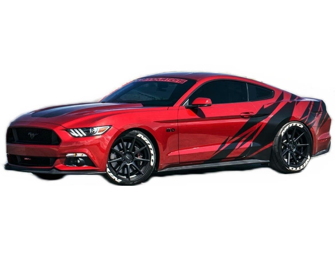 Graphic Vinyl Stripe Side Door Car Sticker Side Decal Kit For All models Custom