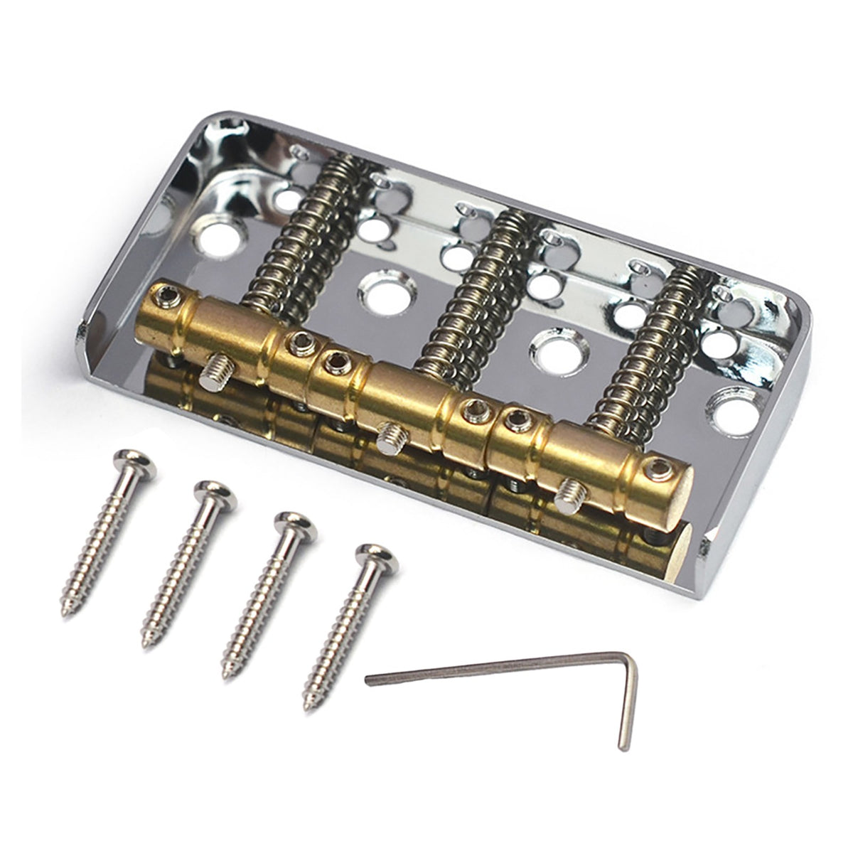 6 Strings Guitar Short Bridge Brass Saddles for Telecaster Tele TL Style Kit]