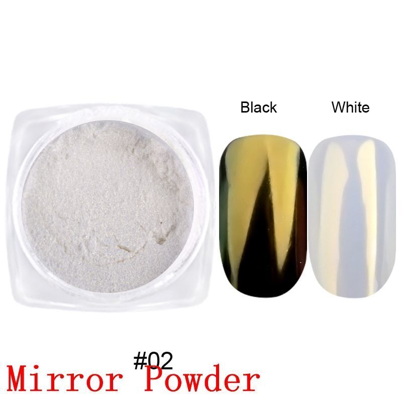 Nail Polish 8ml Jars Silver Gold Mirror Metallic Lacquer UV Gels Soak Off Paints