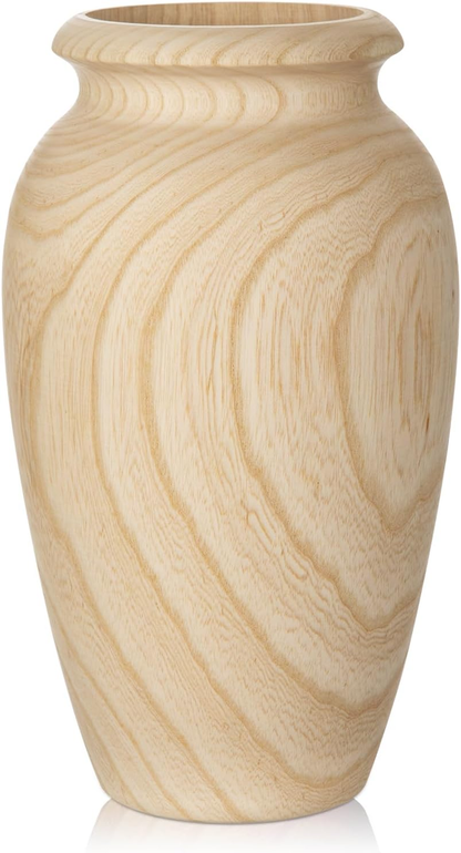 Tall Handmade Wooden Flower Vase Decoration for Flower Arrangement Home Gift
