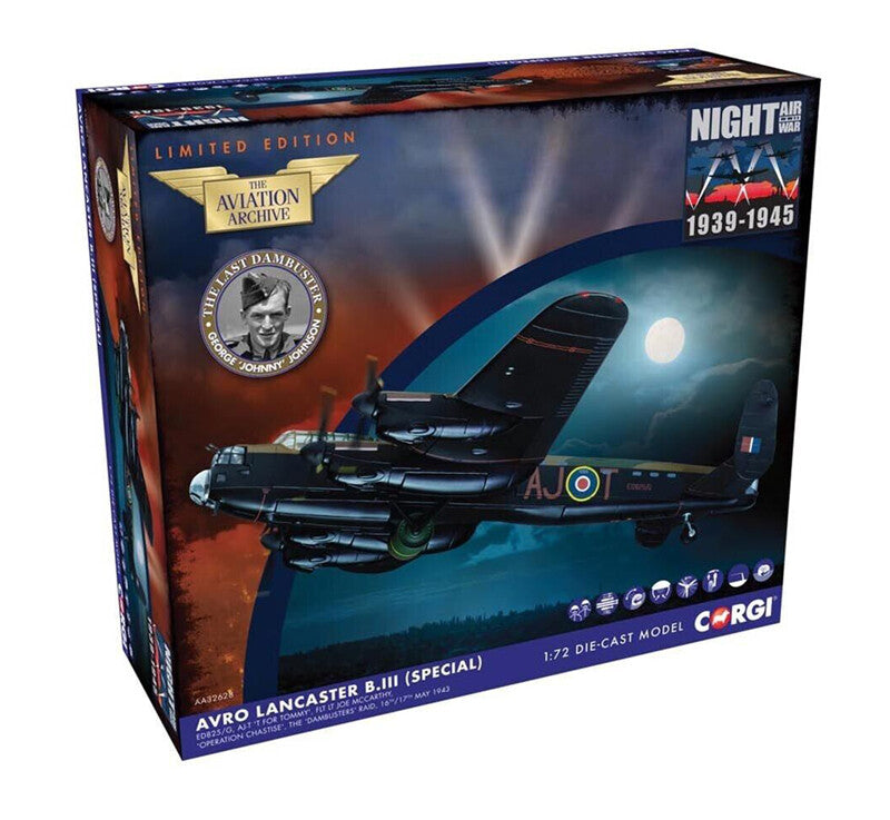 1:72 Corgi Avro Lancaster BIII Special ED825 617 Sqn RAF, Fighter Diecast Model